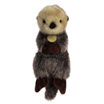Realistic Stuffed Baby Sea Otter 9.5 Inch Miyoni Plush by Aurora