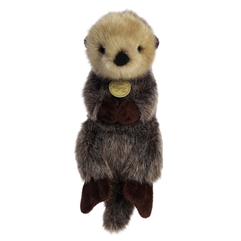 Realistic Stuffed Baby Sea Otter 9.5 Inch Miyoni Plush by Aurora