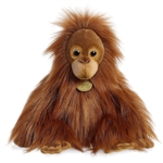 Realistic Stuffed Baby Orangutan 11 Inch Miyoni Plush by Aurora