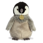 Realistic Stuffed Emperor Penguin Chick 9 Inch Miyoni Plush by Aurora