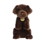 Sitting Pretty Plush Chocolate Lab by Aurora