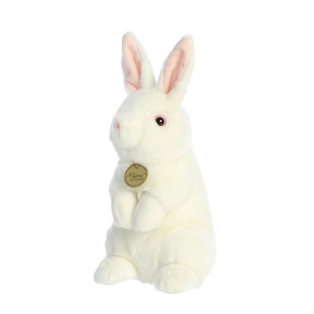 Sitting Pretty Stuffed American White Rabbit by Aurora