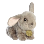 Realistic Stuffed Gray Rabbit Playful Ears Miyoni Plush by Aurora