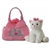 Fancy Pals Plush Pink Pet Carrier with Plush White Cat by Aurora