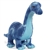 Blue Brachiosaurus Stuffed Animal by Aurora