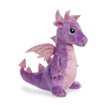 Larkspur the Purple Stuffed Dragon Sparkle Tales Plush by Aurora