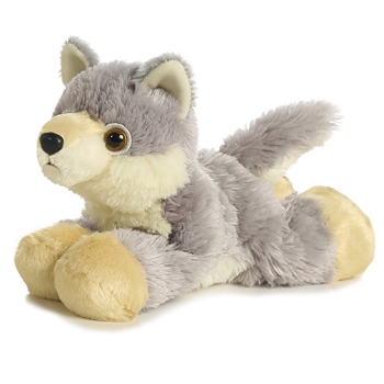 Woolsey the Stuffed Wolf Mini Flopsie by Aurora