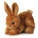 Bitty the Stuffed Brown Rabbit Mini Flopsie by Aurora