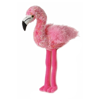 Flavia the Stuffed Pink Flamingo Mini Flopsie by Aurora