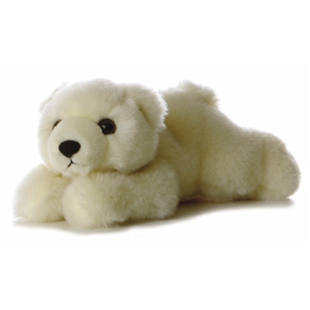 Lil Slushy the Stuffed Polar Bear Cub Mini Flopsie by Aurora