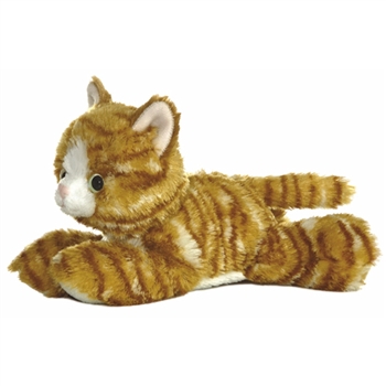 Molly the Stuffed Orange Tabby Cat Mini Flopsie by Aurora