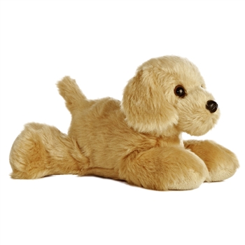 Golden the Stuffed Golden Retriever Plush Mini Flopsie Dog By Aurora