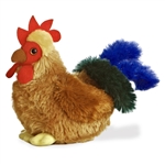 Cocky the Stuffed Rooster Plush Mini Flopsie By Aurora