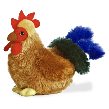 Cocky the Stuffed Rooster Plush Mini Flopsie By Aurora