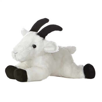 Little Rocky the Stuffed Mountain Goat Mini Flopsie by Aurora