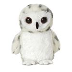 Little Powder the Stuffed Snowy Owl Mini Flopsie by Aurora