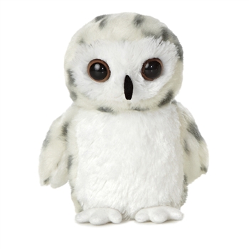 Little Powder the Stuffed Snowy Owl Mini Flopsie by Aurora