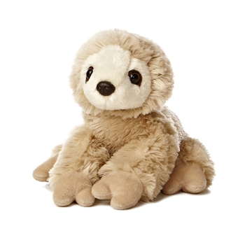 Little Racey the Stuffed Sloth Mini Flopsie by Aurora