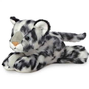 Little Chill the Stuffed Snow Leopard Mini Flopsie by Aurora