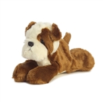 Little Semper Fi the Stuffed Bulldog Mini Flopsie by Aurora