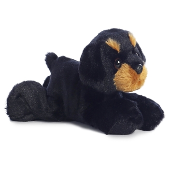 Little Raina the Stuffed Rottweiler Mini Flopsie by Aurora