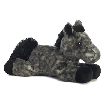 Little Storm the Stuffed Dapple Gray Horse Mini Flopsie by Aurora