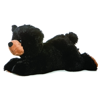 Sullivan The Plush Black Bear 12 Inch Stuffed Flopsie By Aurora