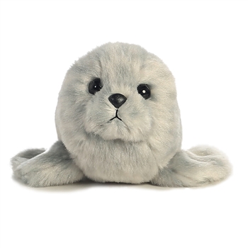 Little Blub the Stuffed Harbor Seal Mini Flopsie by Aurora