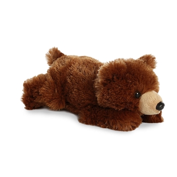 Little Gayle the Stuffed Grizzly Bear Mini Flopsie by Aurora