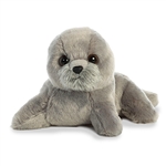 Little Harpo the Stuffed Gray Seal Mini Flopsie by Aurora