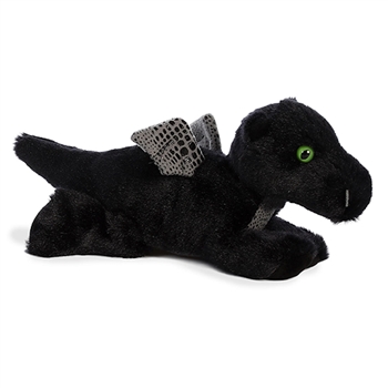 Little Midnight the Stuffed Black Dragon Mini Flopsie by Aurora