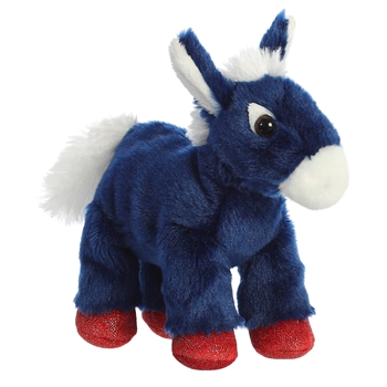 Little Brave the Stuffed Patriotic Donkey Mini Flopsie by Aurora