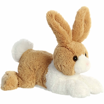 Stuffed Tan and White Dutch Bunny Flopsie by Aurora