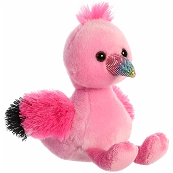 Little Fairy the Stuffed Pink Flamingo Mini Flopsie by Aurora