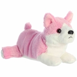 Little Rose the Stuffed Pink Corgi Mini Flopsie by Aurora