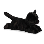 Little Twilight the Stuffed Black Cat Mini Flopsie by Aurora