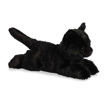 Little Twilight the Stuffed Black Cat Mini Flopsie by Aurora