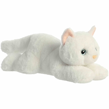 Precious the Plush White Cat Flopsie by Aurora