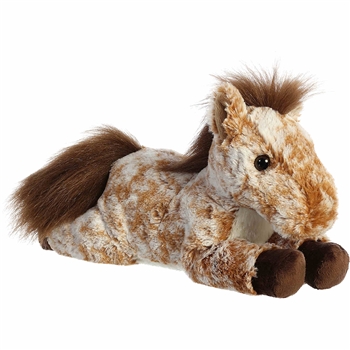 Mocha the Stuffed Brown Horse Flopsie by Aurora