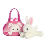 Fancy Pals Plush Bunny with Peek-A-Boo Bag by Aurora