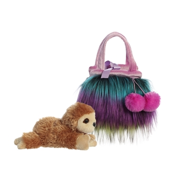 Fancy Pals Plush Sloth with Furries Moonrise Bag by Aurora