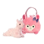 Fancy Pals Plush Bubblegum Llama with Pink Bag by Aurora