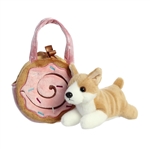 Fancy Pals Plush Dog with Cinnamon Roll Bag by Aurora