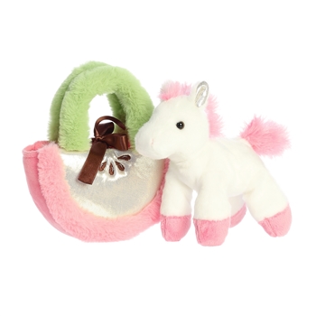 Fancy Pals Plush Pony with Apple Slice Bag by Aurora