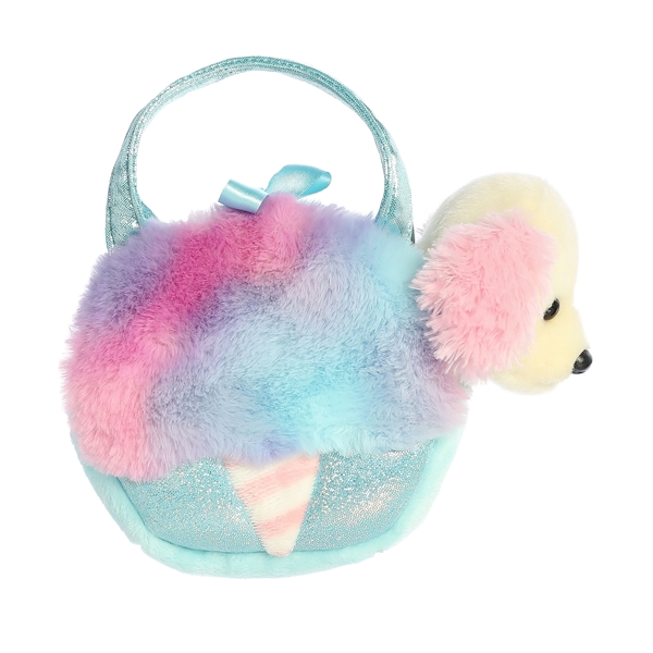 Fancy Pals Plush Dog with Cotton Candy Bag Aurora Stuffed Safari