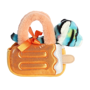 Fancy Pals Plush Blue Tiger with Dreamsicle Bag by Aurora