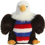 Justice the Stuffed Patriotic Bald Eagle Flopsie by Aurora