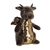 Brown Plush Dragon with Reversible Gold Sequins by Aurora