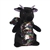 Black Plush Dragon with Reversible Rainbow Sequins by Aurora