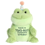 Have A Toad-ally Awesome Birthday Plush Toad by Aurora